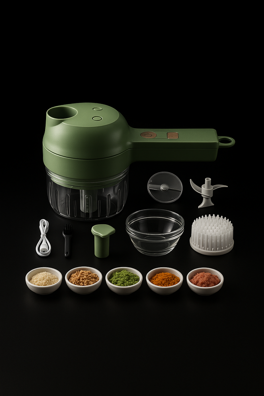 4 in 1 Portable Electric Vegetable Cutter Set